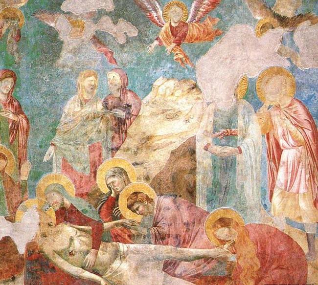 GIOTTO di Bondone Scenes from the New Testament: Lamentation France oil painting art